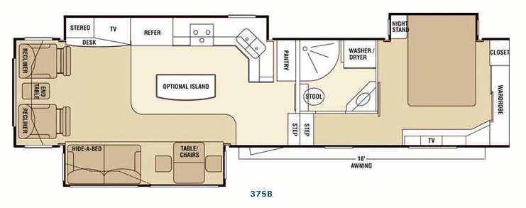 Escalade Fifth Wheels 2007 Floorplans